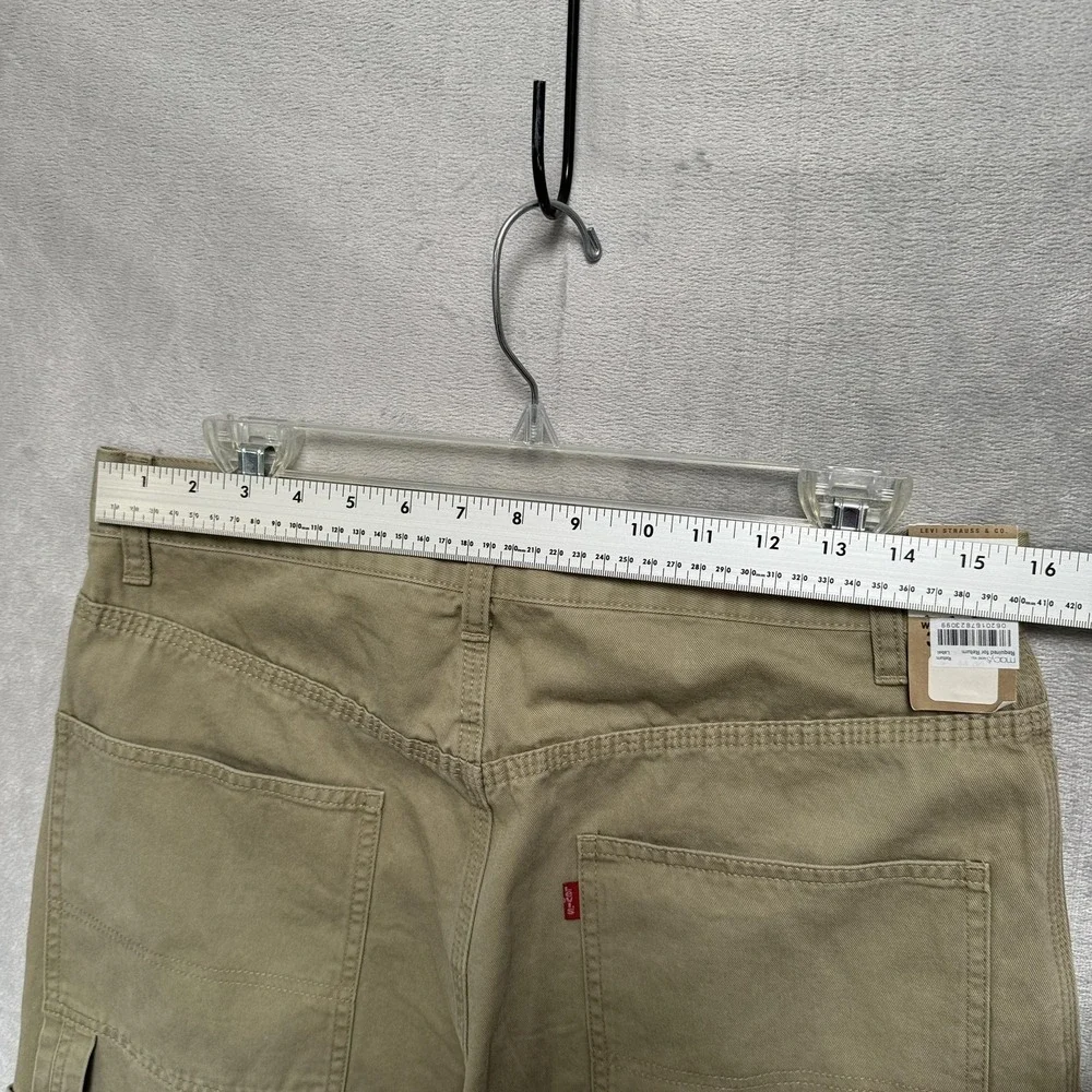 Vintage Levis‎ Carpenter Pants Mens 31x30 Green 100% Cotton 539 Utility Workwear